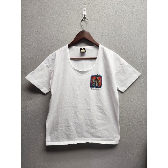 Vintage Womens Arizona Shirt Cactus Graphic Tee Top Made in USA Women’s L - Picture 1 of 7